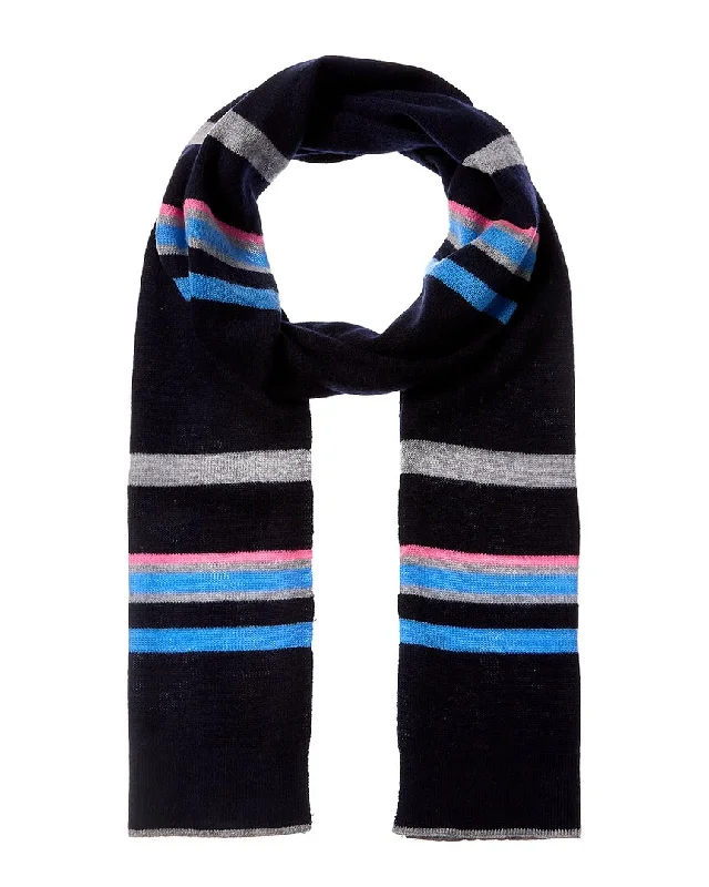 Hannah Rose Stripe Cashmere Scarf