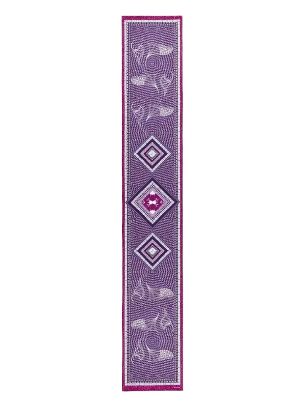 Baccarat 2810214 Ladies Louxor Twillsilk Maxi Tie Purple Scarf