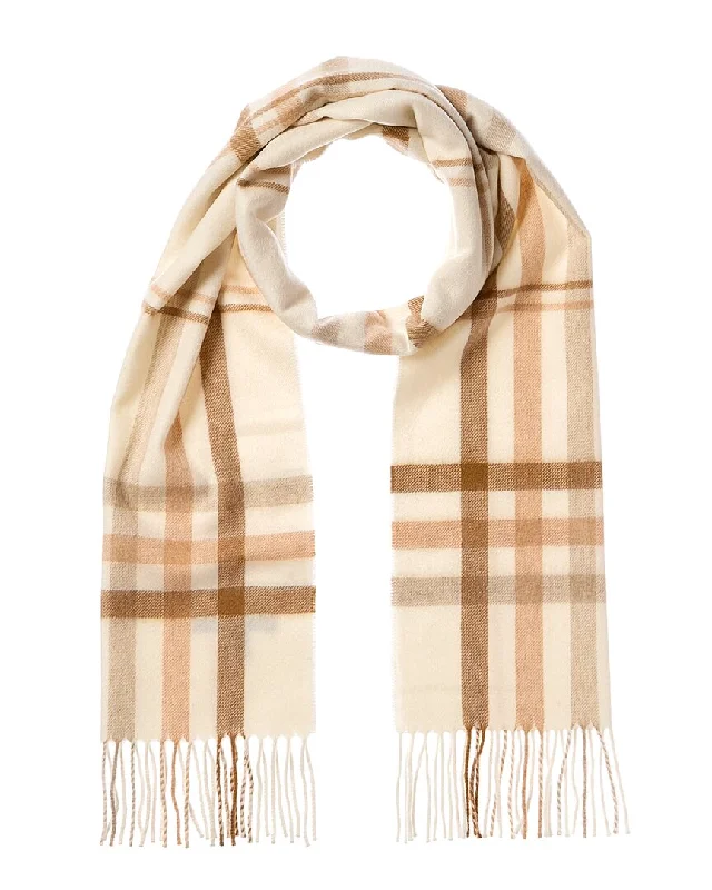 Amicale Cashmere Check Cashmere Scarf