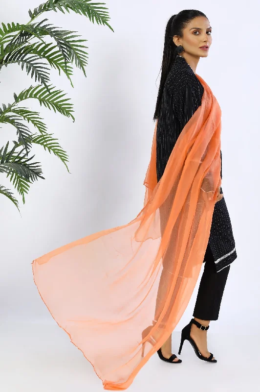 Orange Chiffon Dupatta