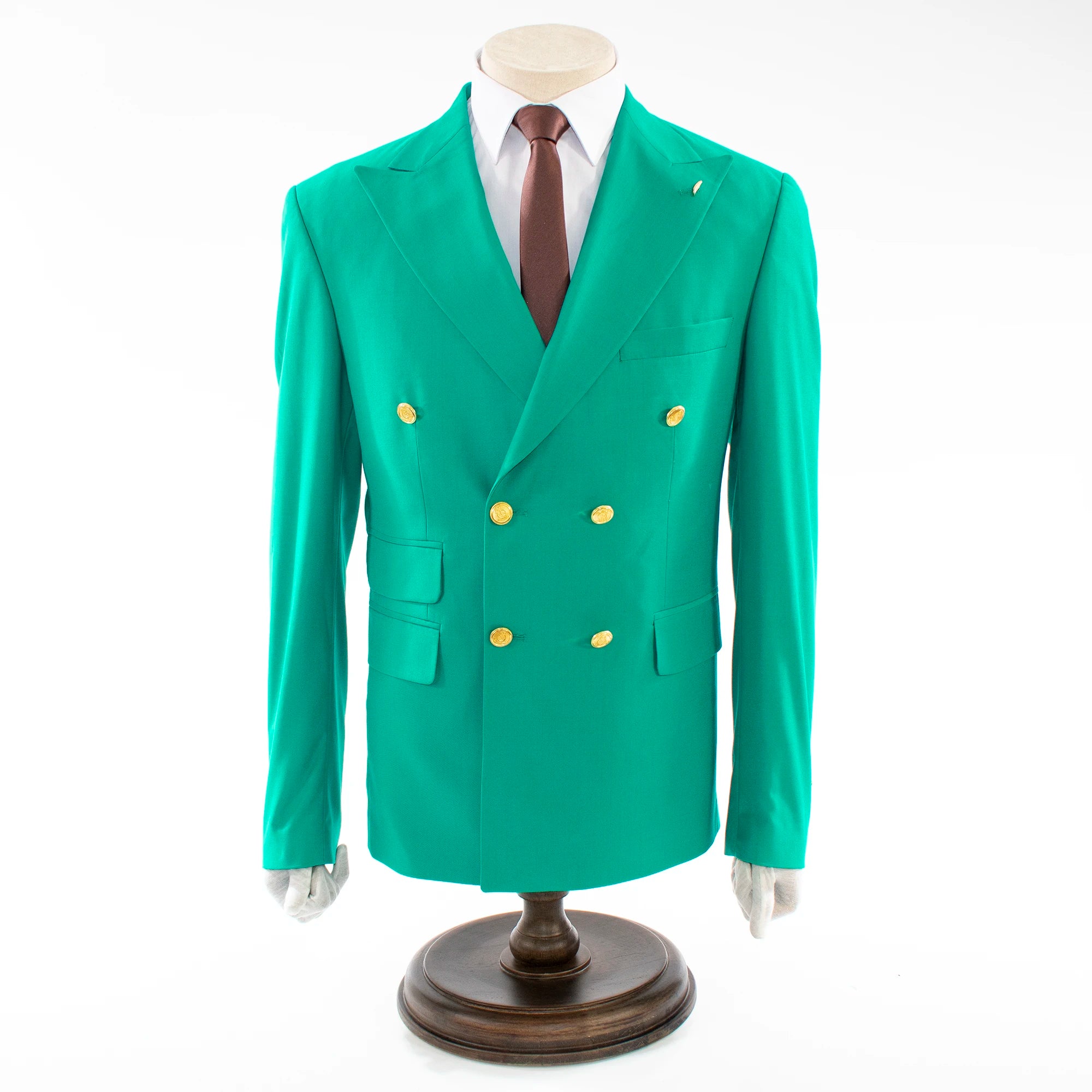 Emerald Double-Breasted 2-Piece Slim-Fit Suit