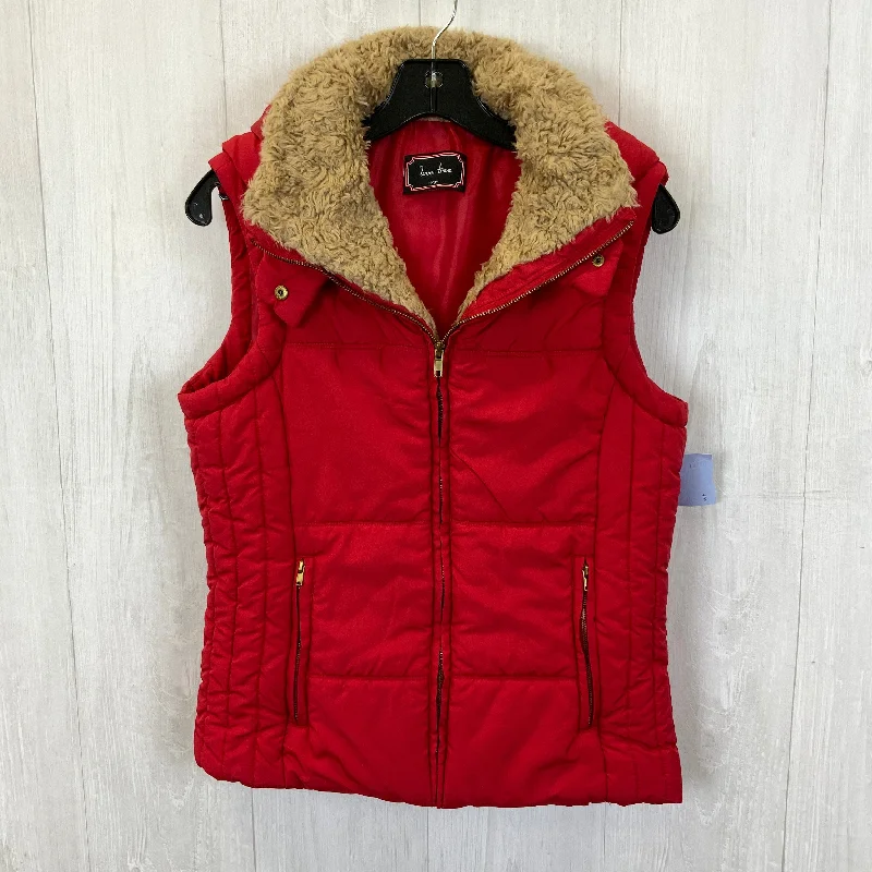 Vest Puffer & Quilted By Love Tree In Red, Size: L