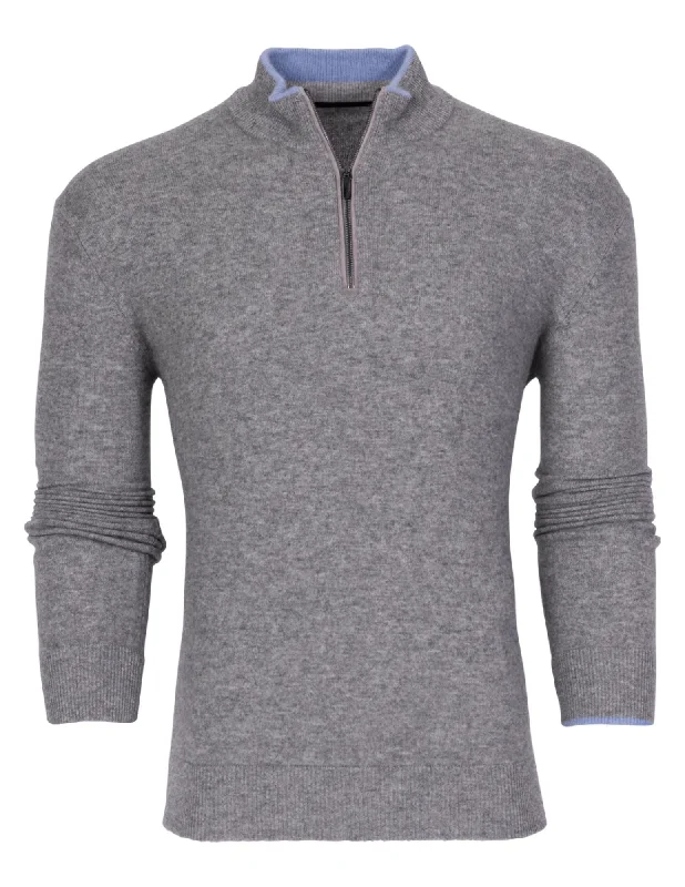 Sebonack Quarter-Zip Sweater | Dark Grey Heather