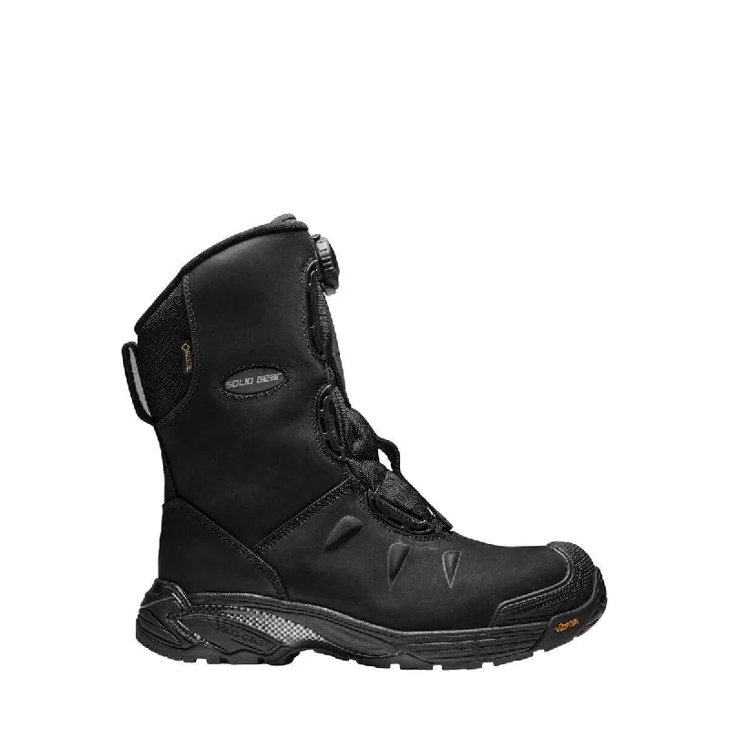 Solid Gear by Snickers 80005 Polar GTX Nubuck Leather and Cordura High Leg Winter Lined S3 BOA Wide Fit Safety Boots