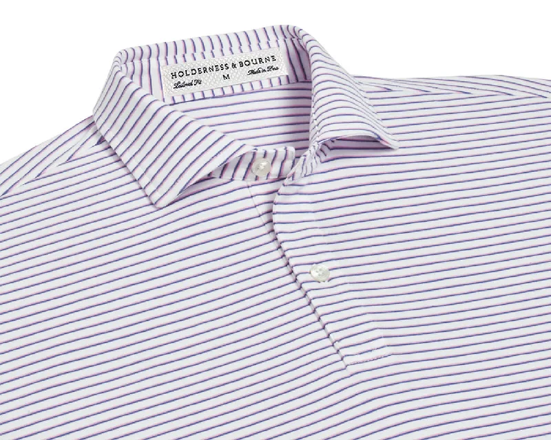 The Keppler Shirt: White/Scotch Pink/Aberdeen Blue