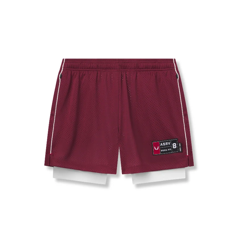 0991. Ion-Mesh 5" Liner Short - Crimson