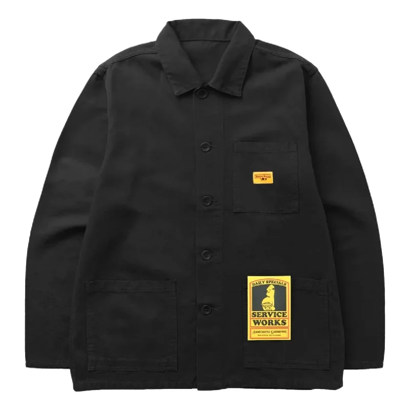 Canvas Coverall Jacket Black