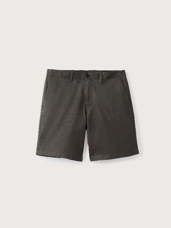 The Brunswick Chino Slim Fit 9in Short in Iron Grey