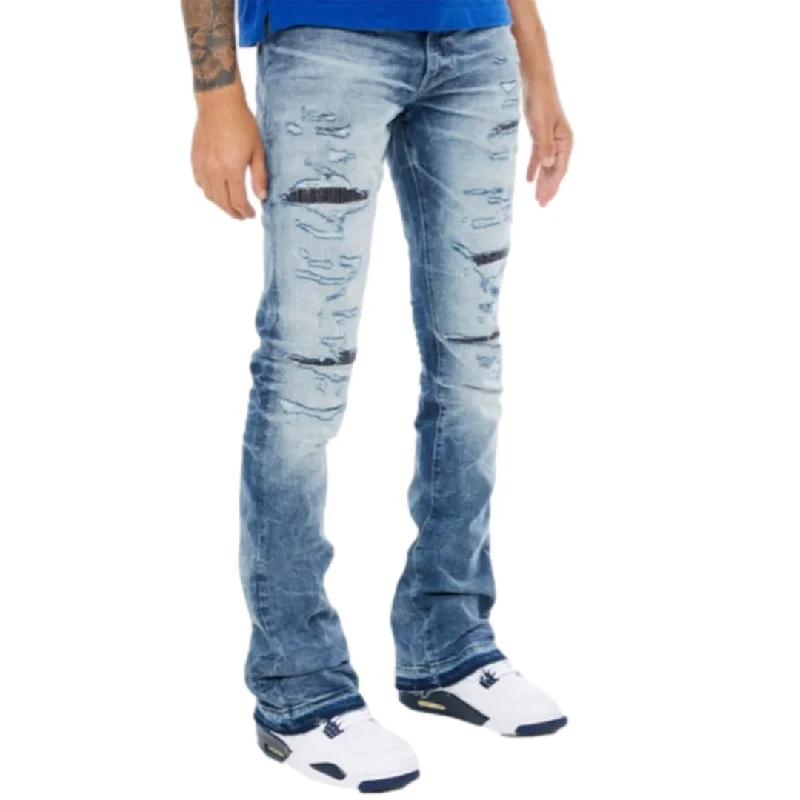 JORDAN CRAIG STACKED JEANS - AGED WASH