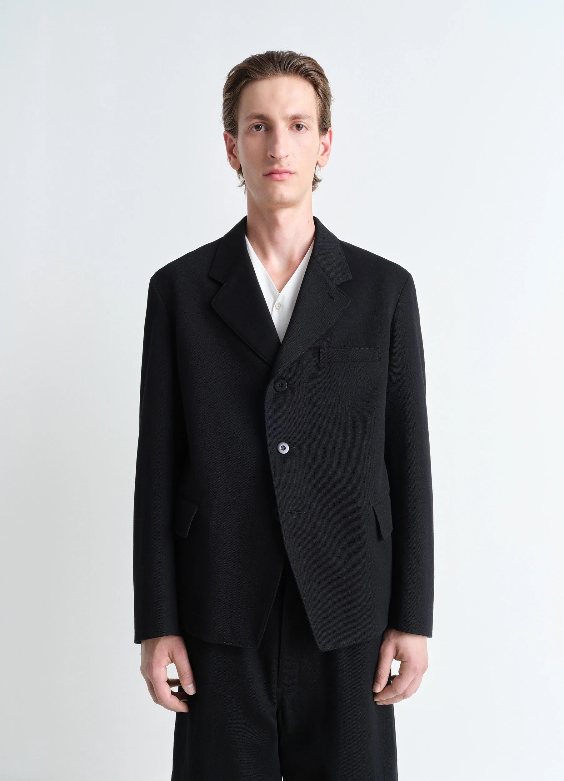 SINGLE-BREASTED TAILORED WORKWEAR JACKET