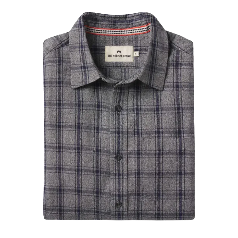 Nikko Button Down Shirt - Ink Plaid