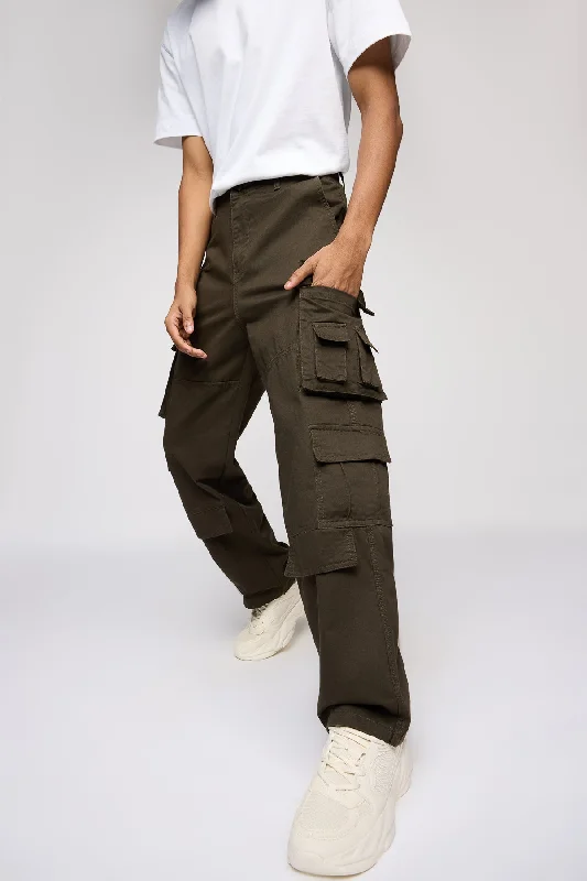 Bronx Brown Men's Utility Cargos