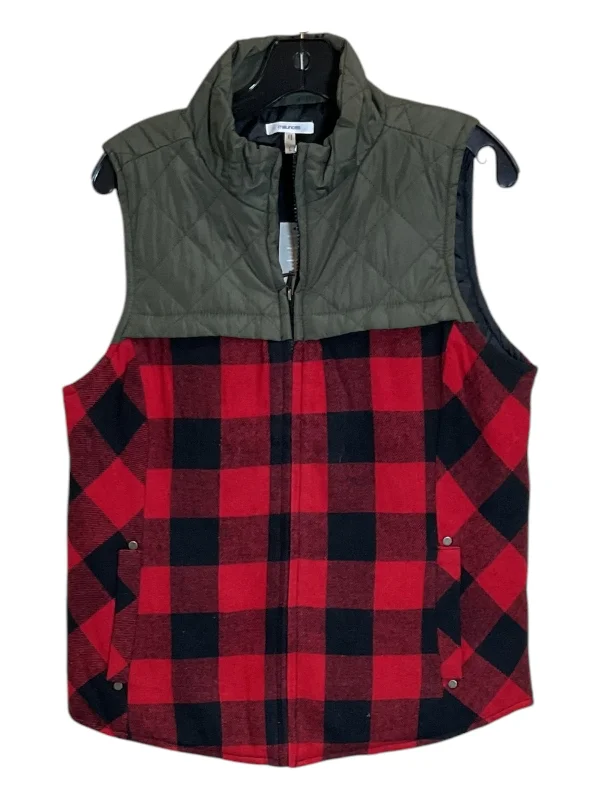 Vest Other By Maurices In Green & Red, Size: L