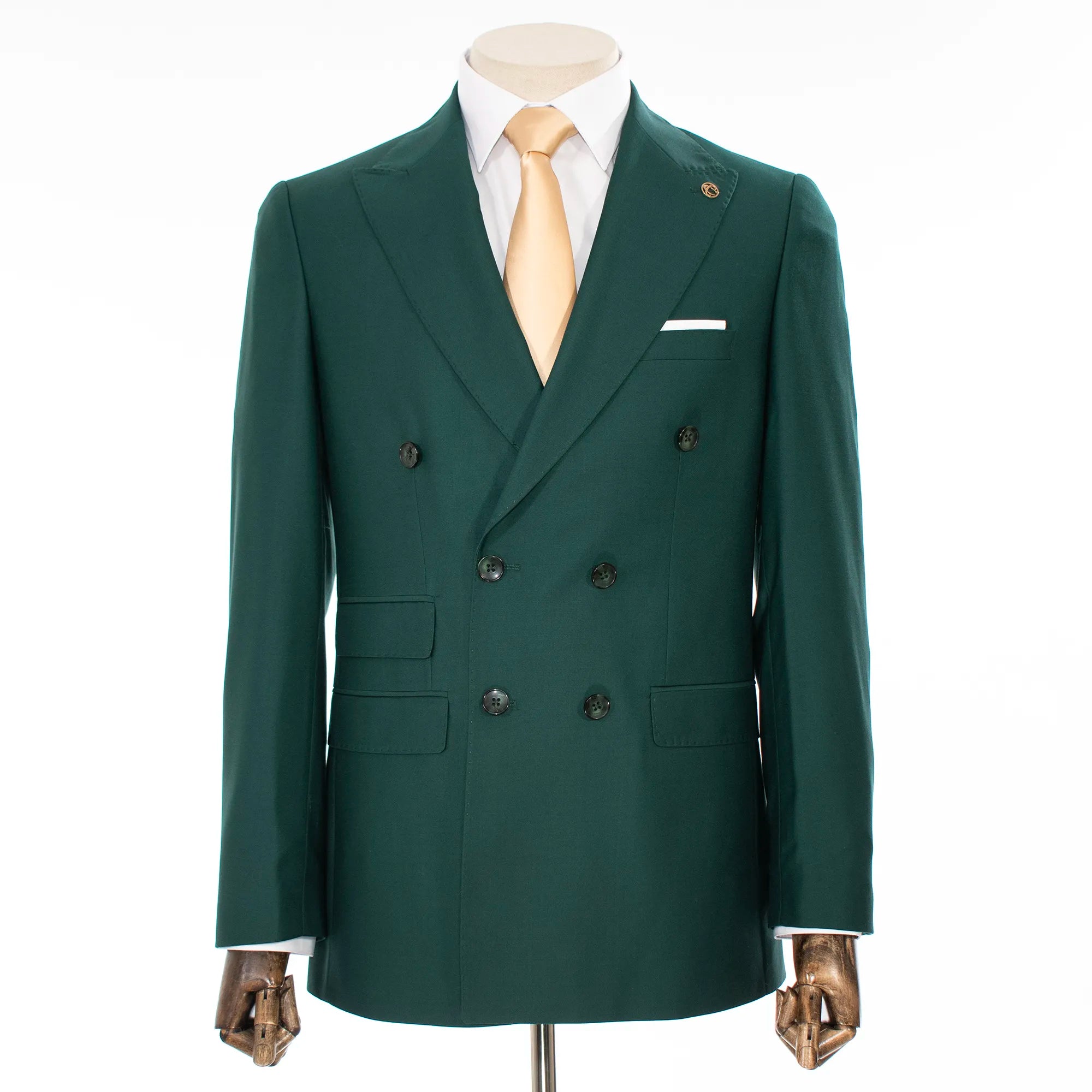 Jade Double-Breasted 2-Piece Tailored-Fit Suit