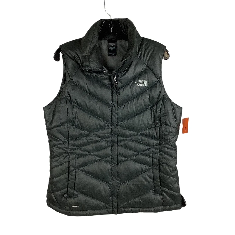 Vest Puffer & Quilted By The North Face In Grey, Size: L