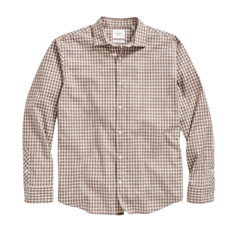 Windowpane Plaid  Hutcheson Shirt - Tan Multi