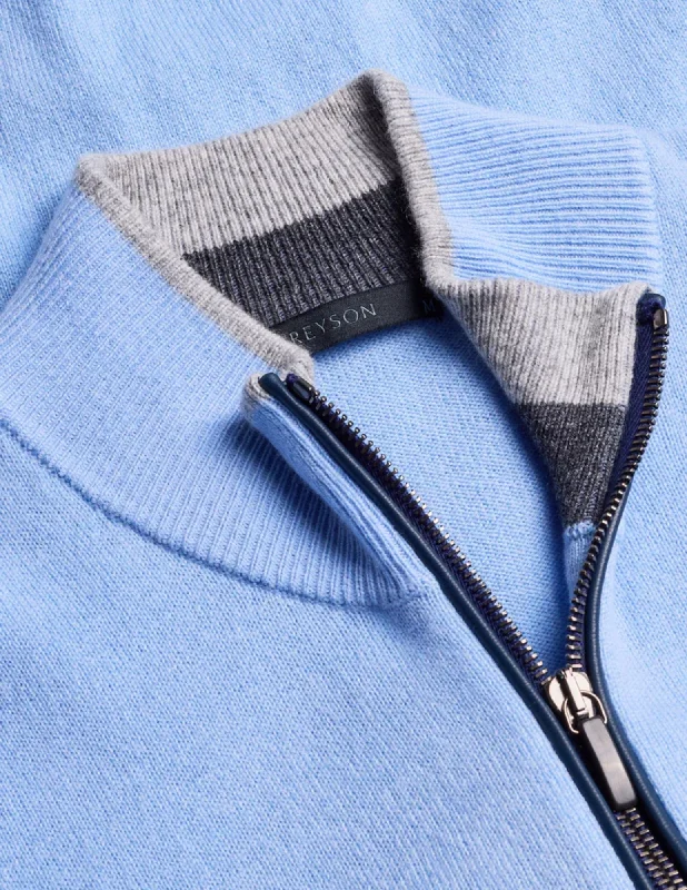 Sebonack Quarter-Zip Sweater | Delphinium