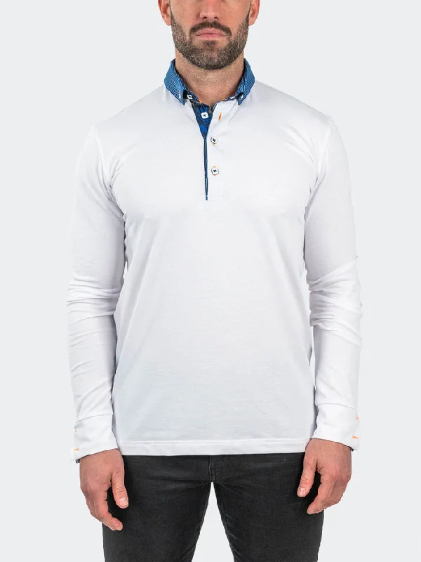 Maceoo Long Sleeves Polo | Polo NewtonBriliant White