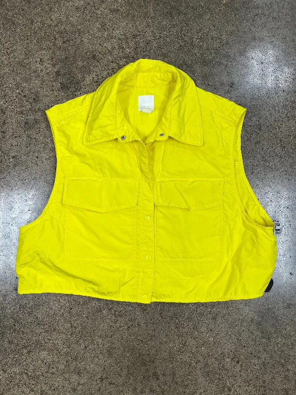 Vest Other By H&m In Yellow, Size: Xl