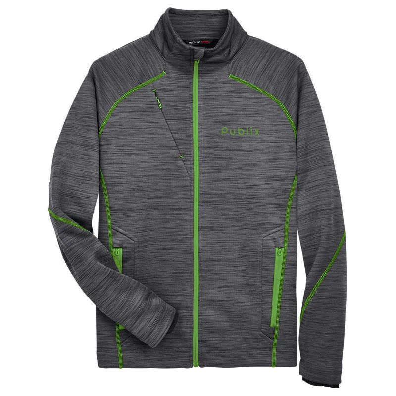 North End Men's Flux Mélange Bonded Fleece Jacket