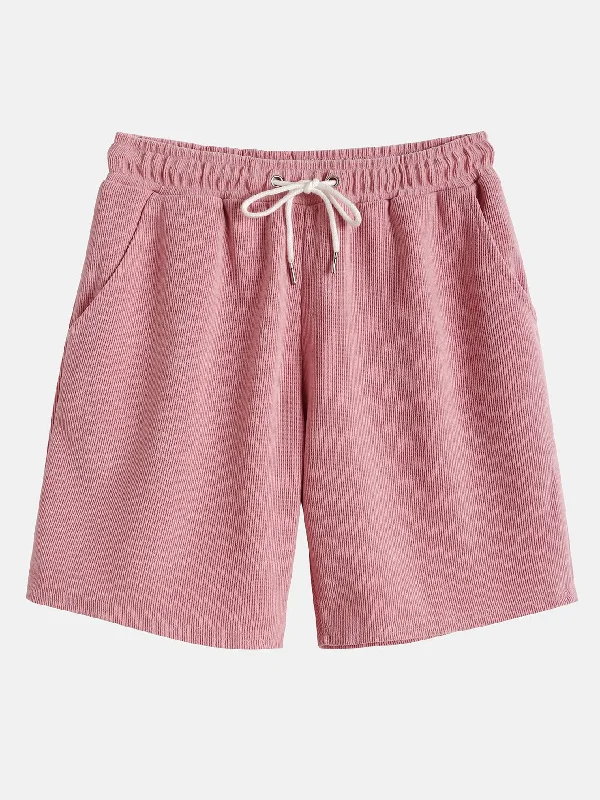 Drawstring Corduroy Shorts