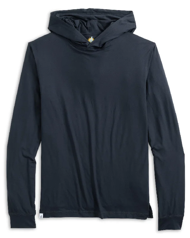 Johnnie-O Talon Hooded Long Sleeve T-Shirt - Black*