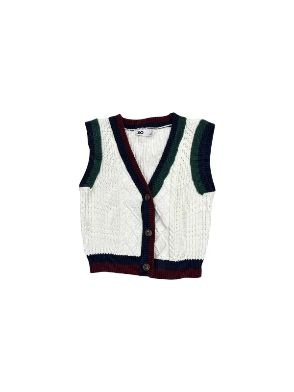 Vest Sweater By So In White