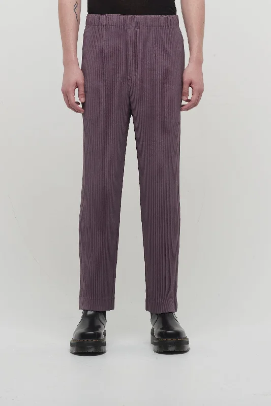 Homme Plissé Issey Miyake Trousers In Rose Brown