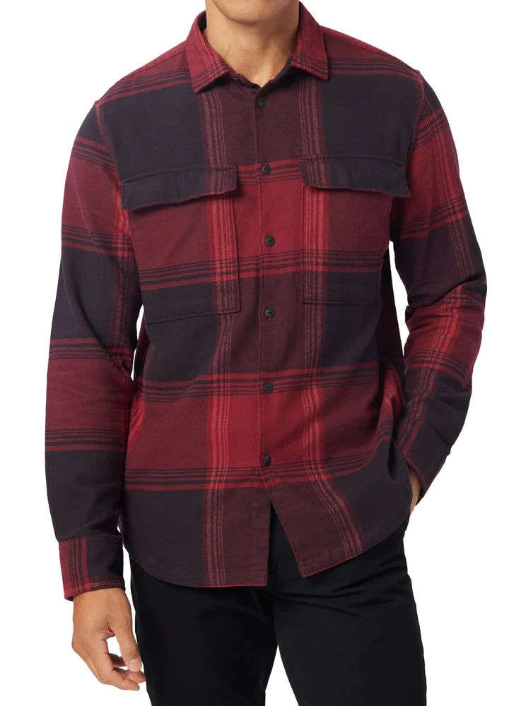 Good Man Brand Stadium Brushed Flannel Shirt Jacket