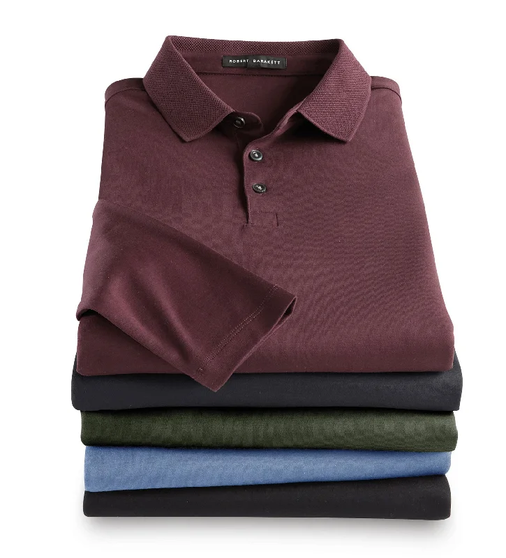 Robert Barakett Georgia Long Sleeve Polo