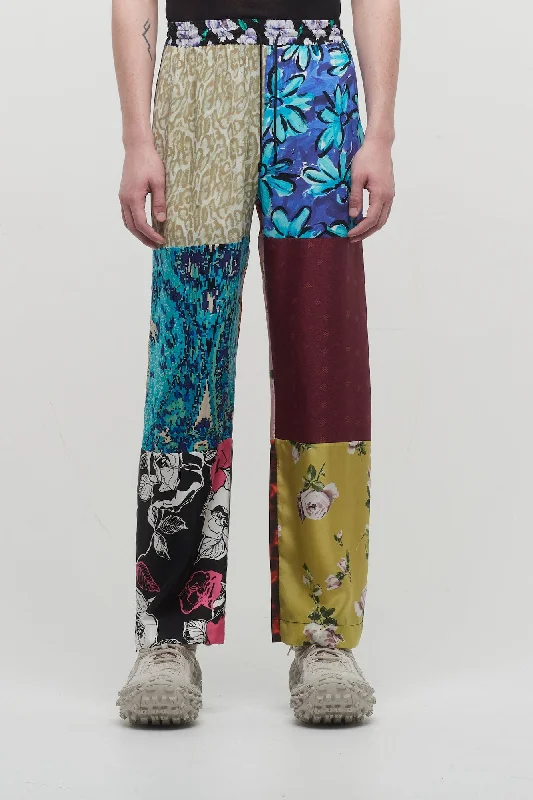 Marine Serre Regenerated Silk Scarves Fluid Pants