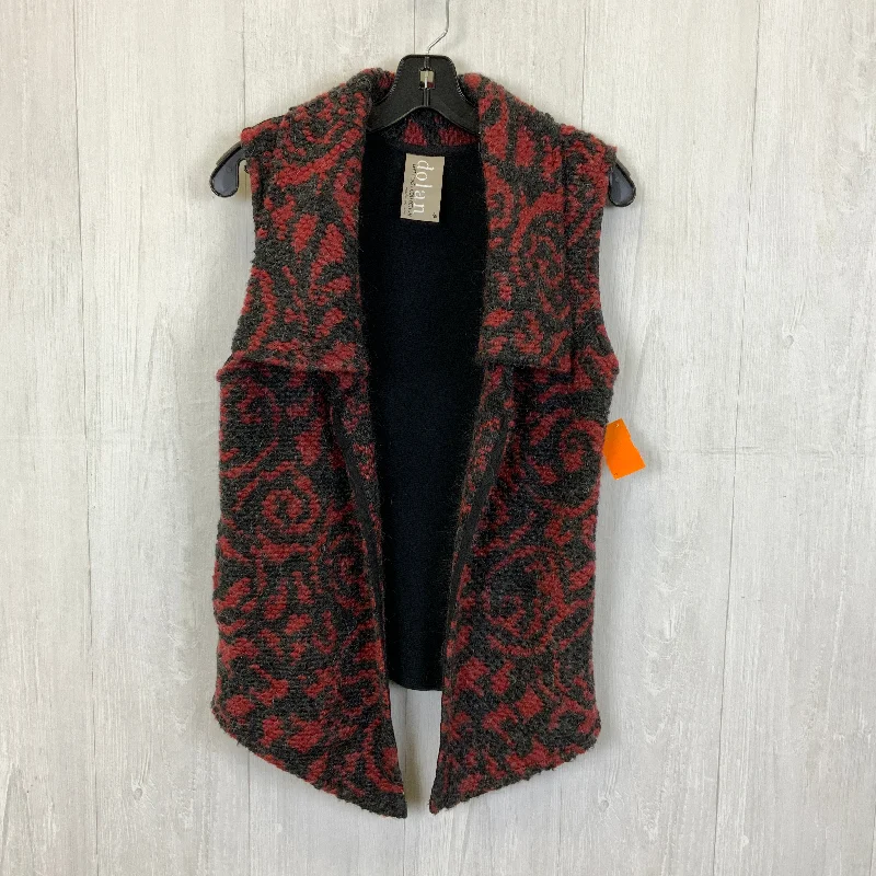 Vest Other By Dolan Left Coast In Black & Red, Size: M