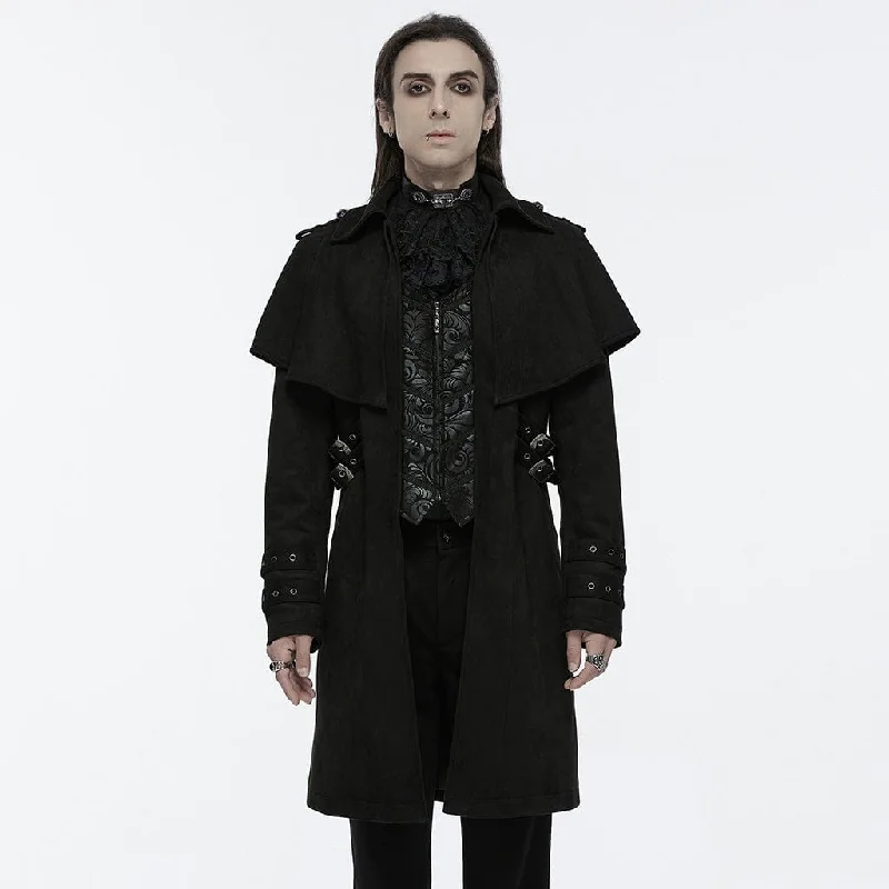 Men's Gothic Buckle-up Eyelets Jacket