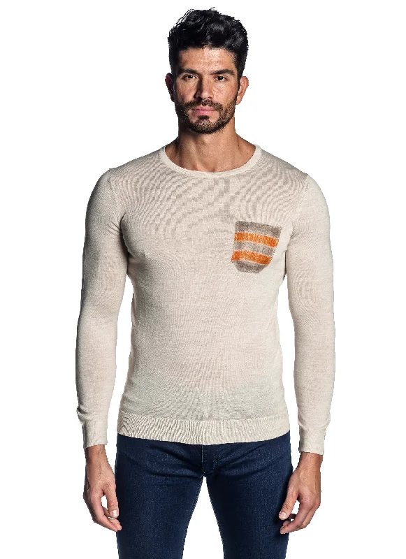 Off-White Crew Neck Sweater for Men H-02682-05