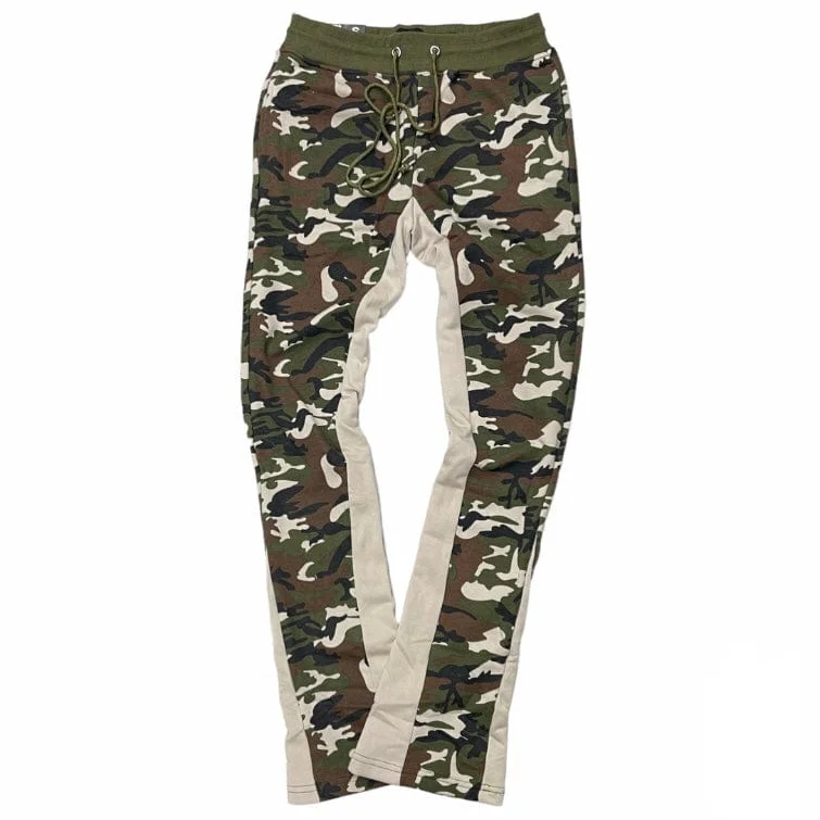 Waimea Stacked Flare Sweatpants (Green Camo) M5745