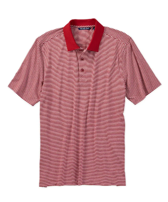 Cutter & Buck Drytec Tonal Stripe Stretch Jersey Polo