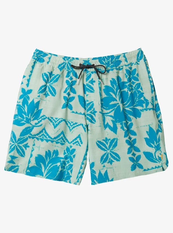 Waterman Roots Volley 17" Elastic Waist Shorts - Roots Seacrest