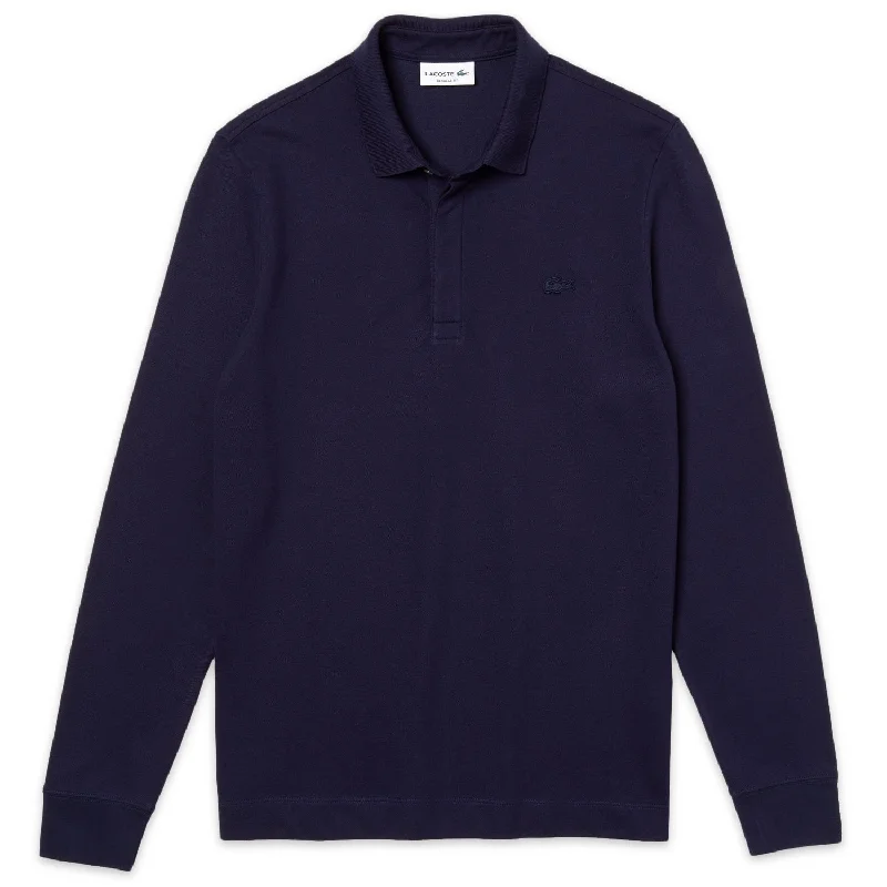 Lacoste Long Sleeve Paris Stretch Polo PH2481 - Navy