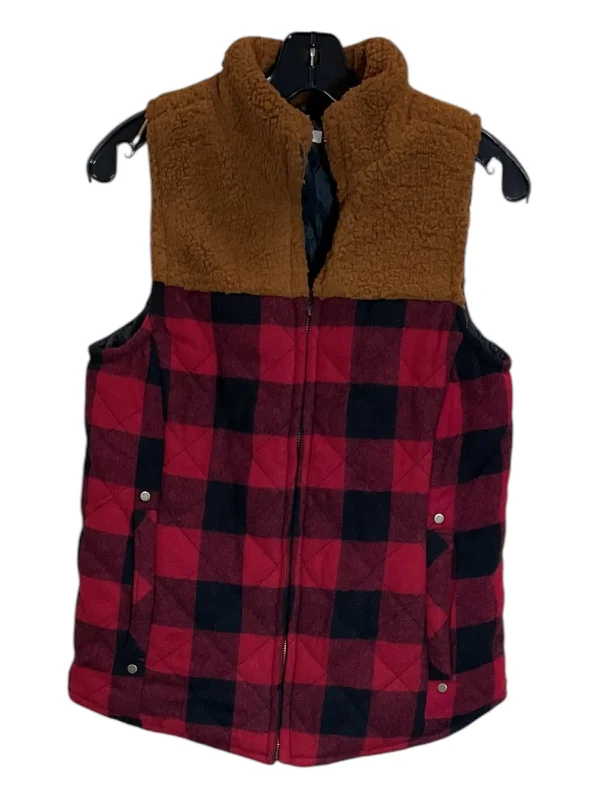 Vest Other By Maurices In Black & Red, Size: S