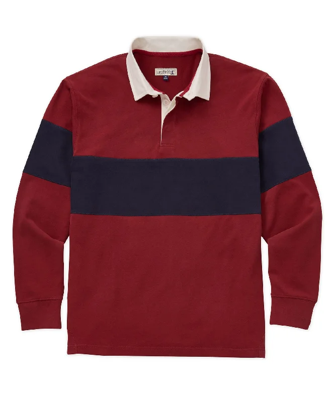 Westport Lifestyle Long Sleeve Performance Striped Rugby Shirt