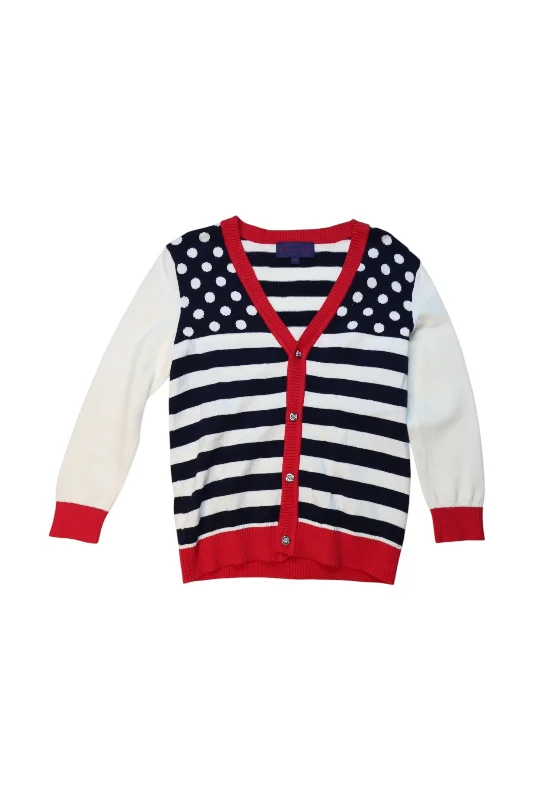 Nicholas & Bears Striped And Polka Dot Cardigan 3T