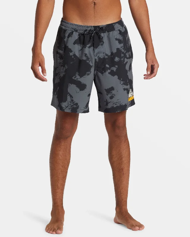 Hawaii 17" Swim Trunks - Black