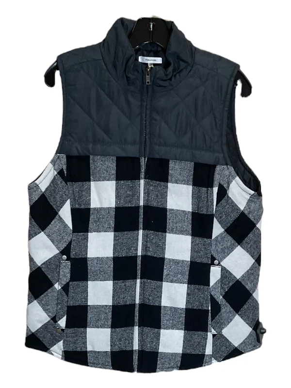 Vest Other By Maurices In Black & White, Size: L