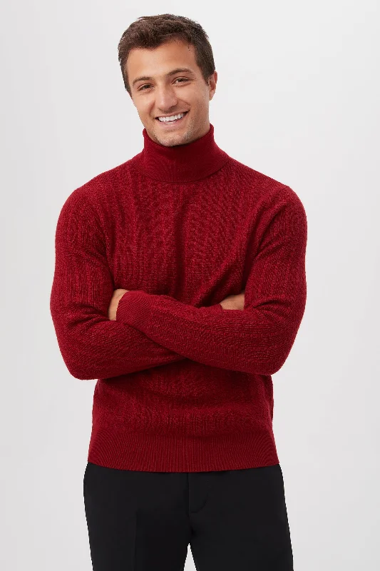 Woodrow Merino Wool Long-Sleeve Turtleneck Sweater