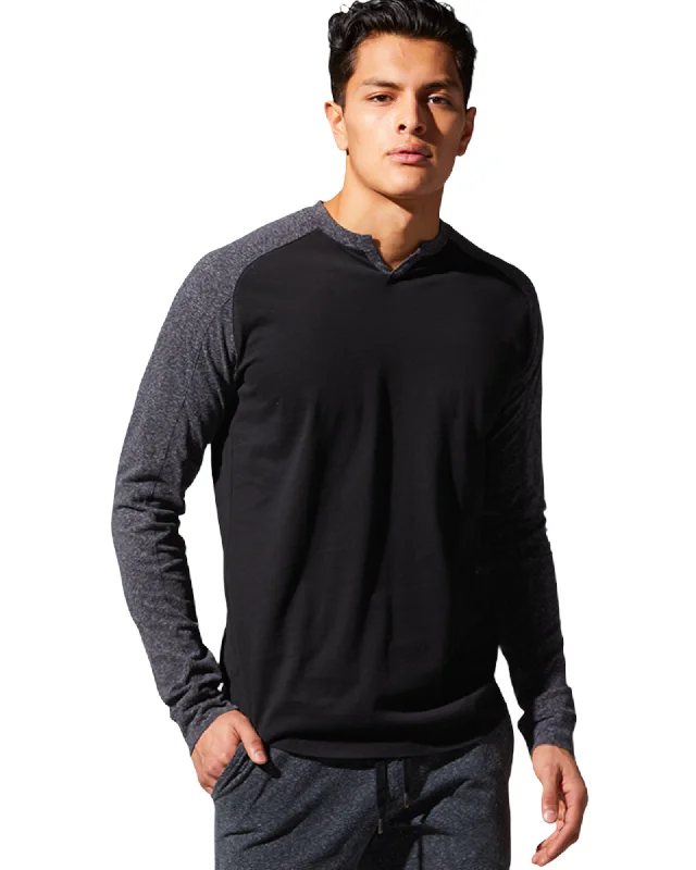 Goodman Brand Premium Cotton Jersey Blocked Baseball Tee