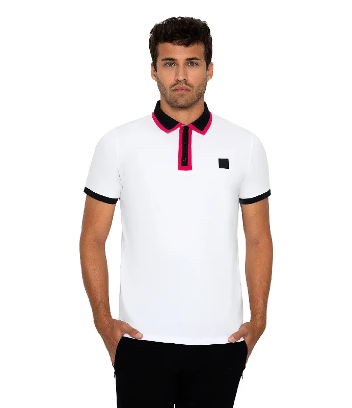 Bertigo Short-Sleeve Polos | DIJON WHITE POLO