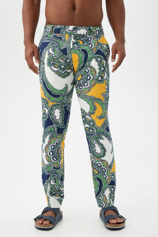 Clyde Palisades Paisley Slim Trousers