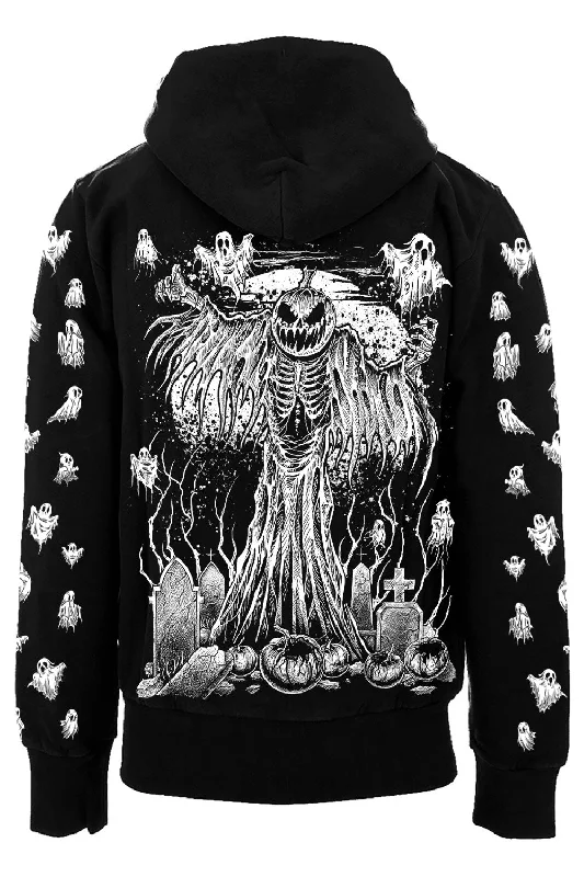 Pumpkin Reaper Hoodie [Ghost Sleeves] [Zipper or Pullover]