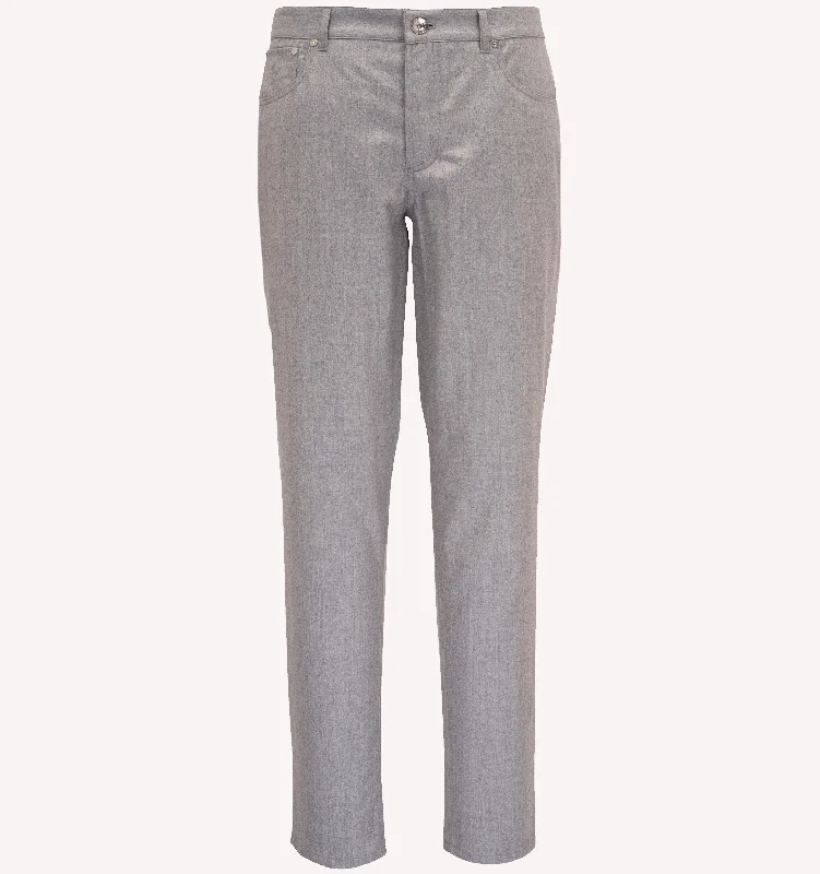 Brunello Cucinelli 5-Pocket Pant in Pearl Grey