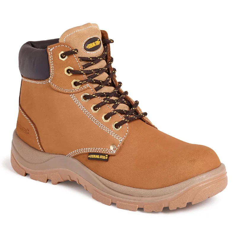 Sterling Steel SS819CM Wheat 6-Eye Hiker Safety Boots